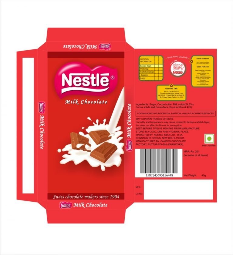 Printed carton layout from Adzone’s original website